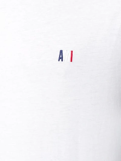 Shop Ami Alexandre Mattiussi Small Ami Tshirt In White