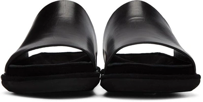 Shop Ann Demeulemeester Black Slide Sandals