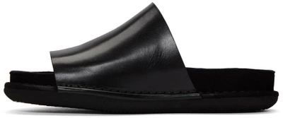 Shop Ann Demeulemeester Black Slide Sandals