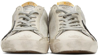 Shop Golden Goose Grey Superstar Sneakers