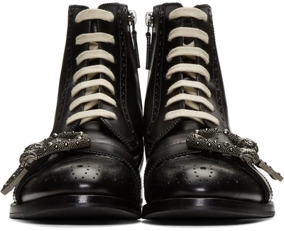 Shop Gucci Black Queercore Boots