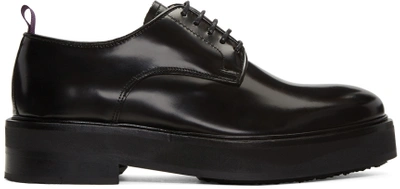 Shop Eytys Black Leather Kingston Derbys