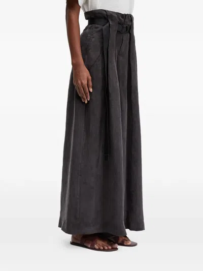 Osklen Wide Belt Trousers In Black
