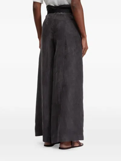 Osklen Wide Belt Trousers In Black