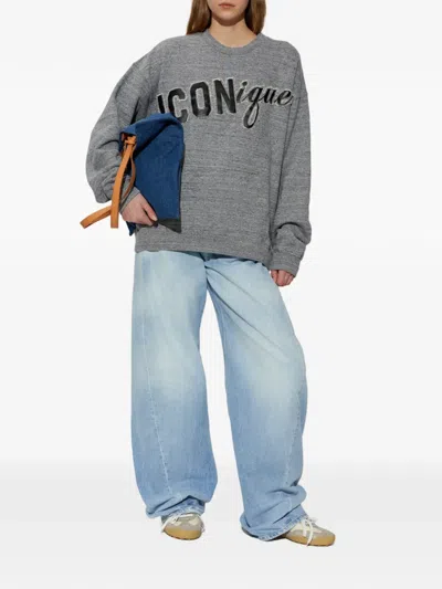 Dsquared2 Lettered Sweatshirt In Gray