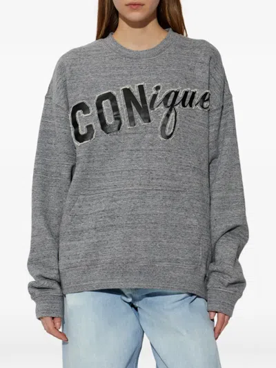 Dsquared2 Lettered Sweatshirt In Gray