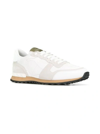 Shop Valentino Rockunner Sneakers In White