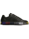 FENDI striped sole trainers,NYLON100%