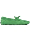 Tod's Gommino Driving Shoes In Green