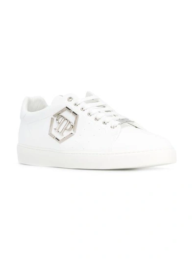 Shop Philipp Plein End Sneakers In White