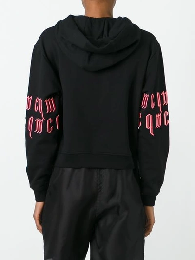 Shop Mcq By Alexander Mcqueen Text Embroidered Hoodie