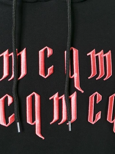 Shop Mcq By Alexander Mcqueen Text Embroidered Hoodie