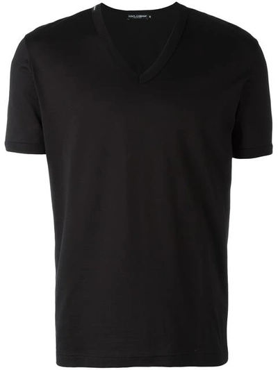 Dolce & Gabbana Slim-fit Cotton-jersey T-shirt In Black