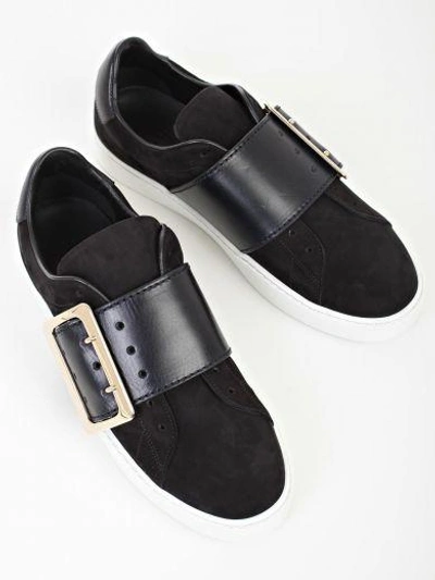 Shop Burberry Shoes In Black Navy