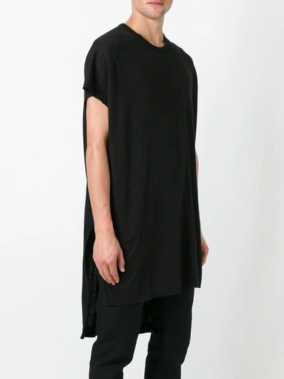 Shop Lost & Found Ria Dunn Asymmetric T-shirt - Black