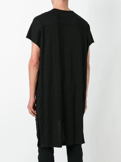 Shop Lost & Found Ria Dunn Asymmetric T-shirt - Black