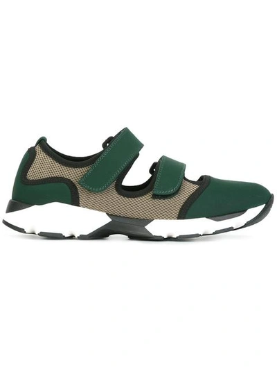 Marni Neoprene Sneakers In Green/grass