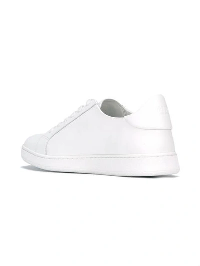 Shop Versus Safety Pin Detail Sneakers - White