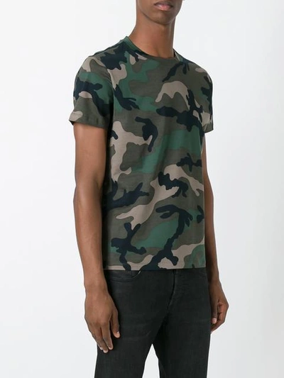 Shop Valentino Rockstud Camouflage T-shirt