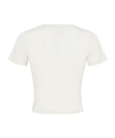 Entire Studios Micro Cropped T-shirt In White