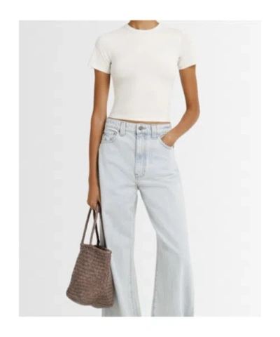 Entire Studios Micro Cropped T-shirt In White