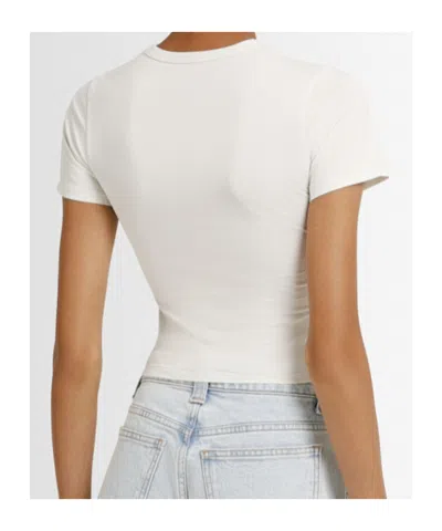 Entire Studios Micro Cropped T-shirt In White