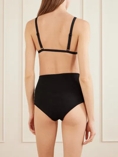 Staud Myra Bikini Top In Black