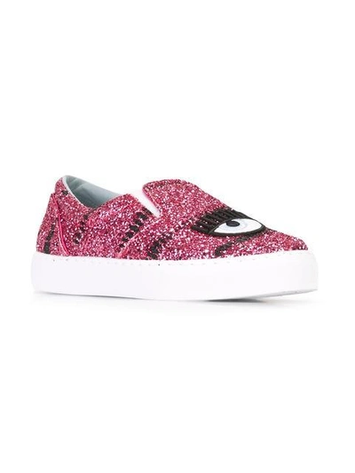 Shop Chiara Ferragni #findmeinwonderland Sneakers - Pink & Purple