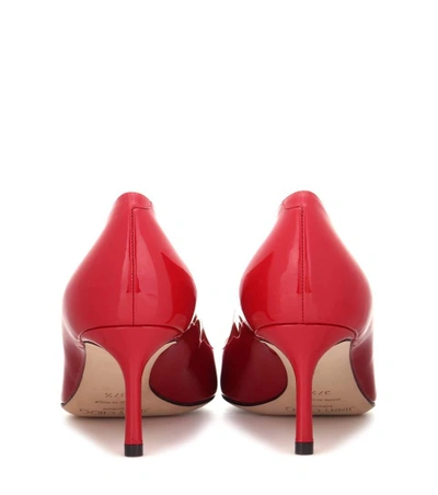 Shop Jimmy Choo Romy 60 Patent Leather Pumps In Red