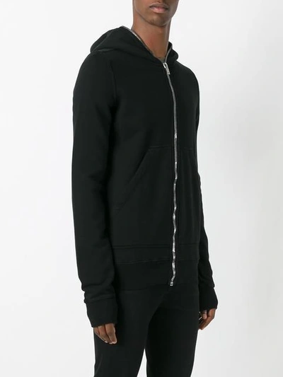 Shop Rick Owens Drkshdw Classic Zipped Hoodie - Black