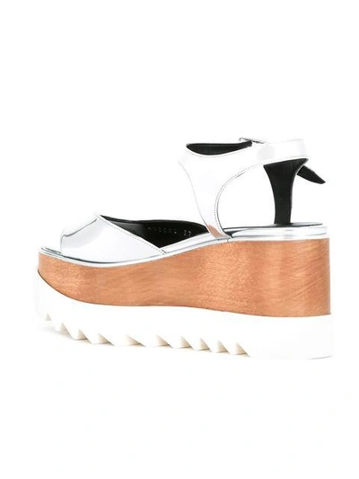 Shop Stella Mccartney Elyse Sandals In Metallic