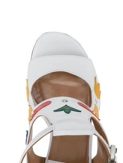 Shop Laurence Dacade 'naton' Floral Applique Sandals In White