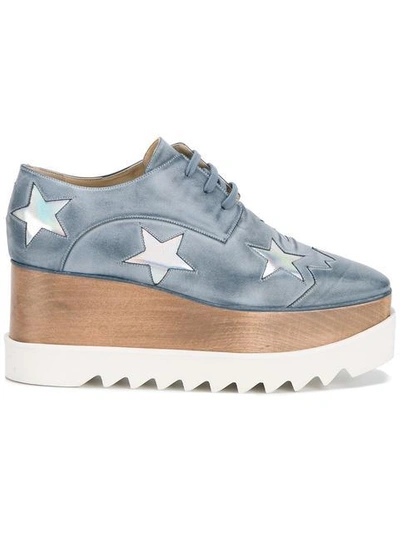 Stella Mccartney Blue Platform Star Elyse Derbys