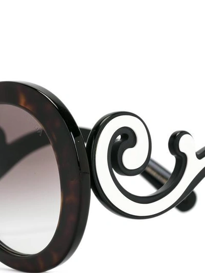 Shop Prada Minimal Baroque Sunglasses