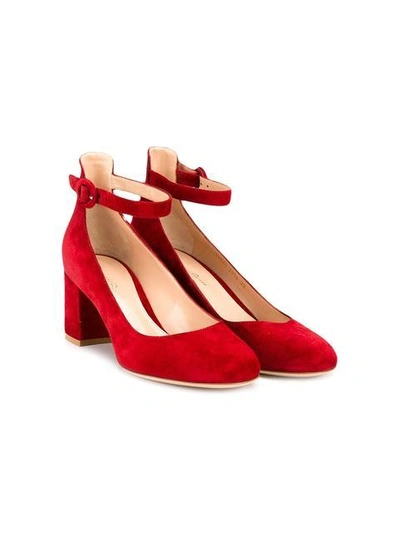 Shop Gianvito Rossi Mary Jane Pumps In Red