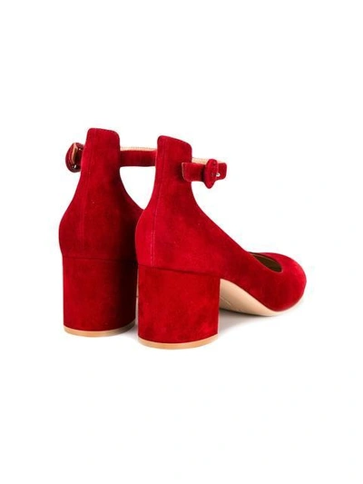 Shop Gianvito Rossi Mary Jane Pumps In Red