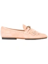 Tod's Embellished Suede Loafers