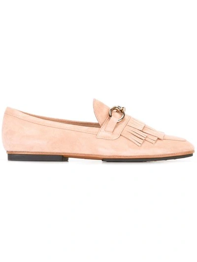 Tod's Embellished Suede Loafers