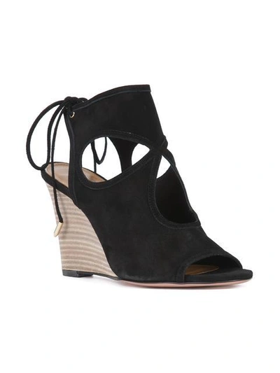 Shop Aquazzura - 'sexy Thing' Wedge Sandals