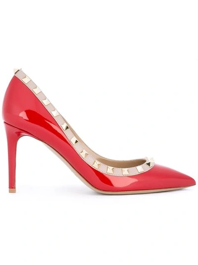 Valentino Garavani Valentino  Rockstud Pumps - Red