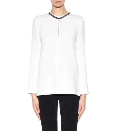 Shop Stella Mccartney Falbelle Top In White