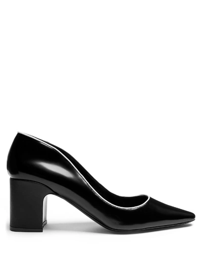 Fabrizio Viti Timeless Wave Polished-leather Pumps In Black
