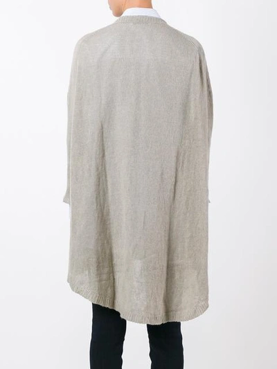 Lamberto Losani Buttoned Mid Cardigan - Neutrals In Neutrals
