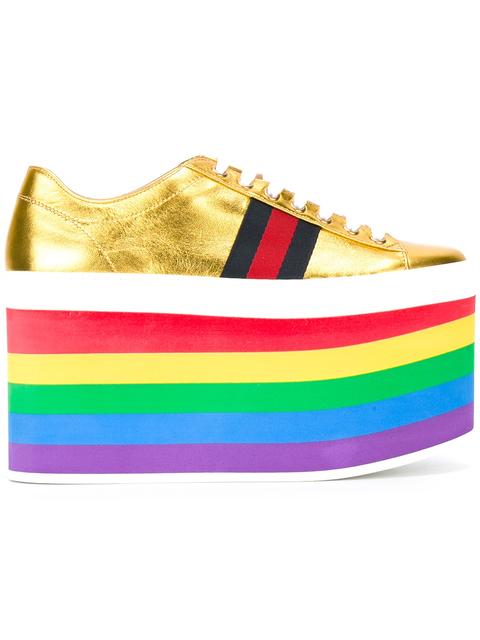 gucci platform shoes rainbow