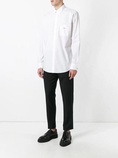 Shop Fendi No Words Shirt In White