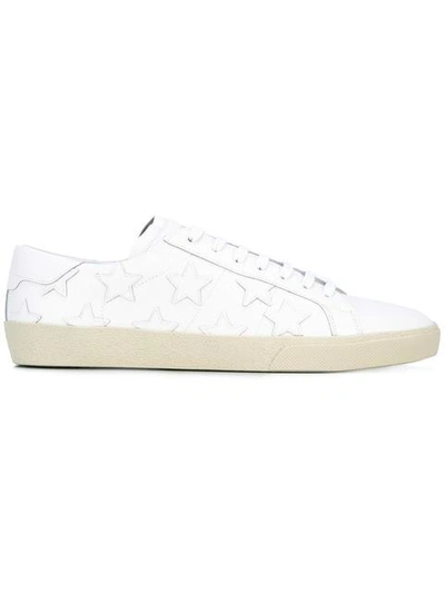 Shop Saint Laurent Signature Court Classic Sneakers In White