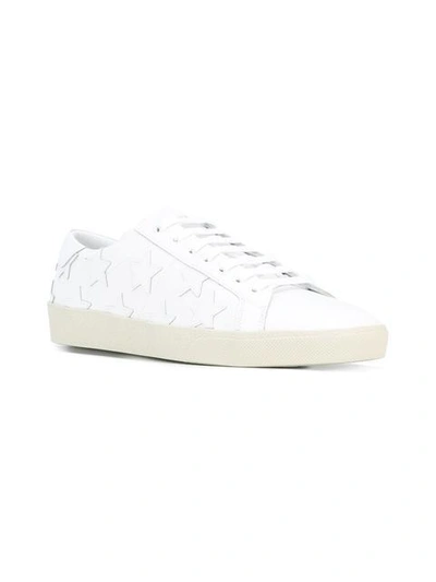 Shop Saint Laurent Signature Court Classic Sneakers In White