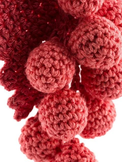 Shop Rosie Assoulin Crochet Grapes Earring In Pink