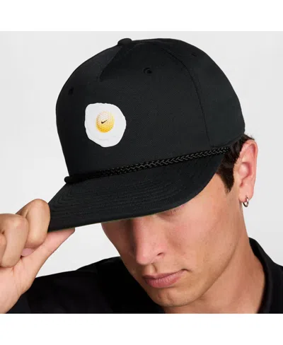Nike Pro Golf Unstructured Dri-fit Snapback Hat In Black