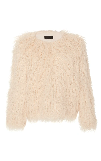 Nili Lotan Lena Faux Mongolian Fur Jacket